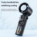 Cyberpunk Transparent Pocket Fan with Ice-Cooling Plate